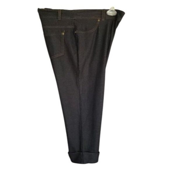 Bobbie Brooks Womens Capri Pants Size L Denim Super Stretch Fit Urban Baggy Hip - Picture 3 of 5